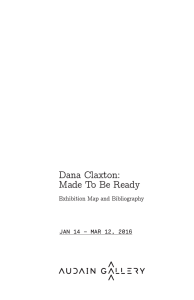 Dana Claxton: Made To Be Ready Exhibition Map and Bibliography