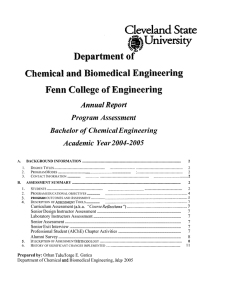Program of Chemical Engineering Year