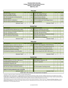 Cleveland State University College of Liberal Arts and Social Sciences