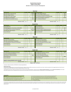 Bachelor of Arts in Economic Development