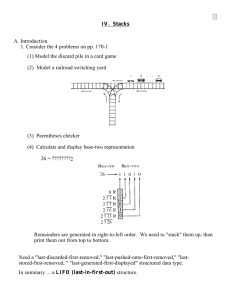 IV.  Stacks A. Introduction