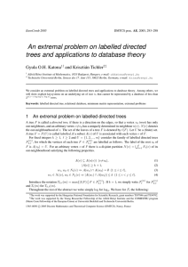 An extremal problem on labelled directed Gyula O.H. Katona and Kriszti´an Tichler