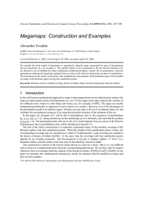 Megamaps: Construction and Examples Alexander Zvonkin received February 3, 2001