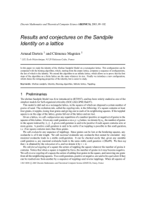 Results and conjectures on the Sandpile Identity on a lattice Arnaud Dartois