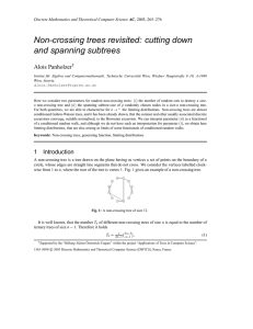 Non-crossing trees revisited: cutting down and spanning subtrees Alois Panholzer †