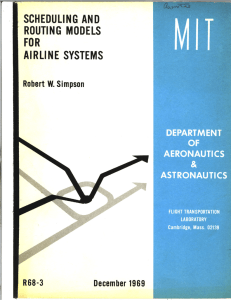 SCHEDULING  AND ROUTING  MODELS FOR SYSTEMS