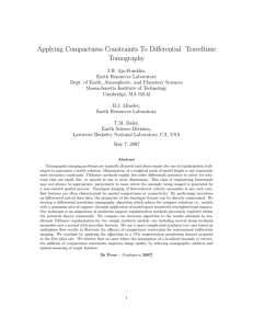 Applying Compactness Constraints To Differential Traveltime Tomography