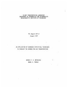 FLIGHT TRANSPORTATION  LABORATORY AND 1977 DEMAND