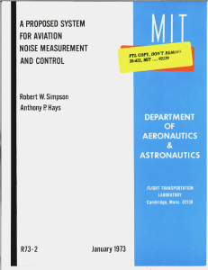 A NOISE  MEASUREMENT AND AVIATION