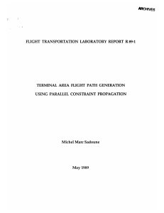 ARCHrNES - 89-1 TERMINAL  AREA  FLIGHT  PATH  GENERATION