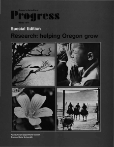 ess rrofir i: helping Oregon grow Special Edition