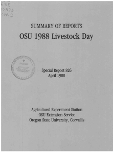 OSU 1988 Livestock Day