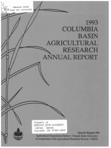 1993 COLUMBIA BASIN AGRICULTURAL