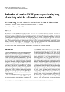 Induction of cardiac FABP gene expression by long 127