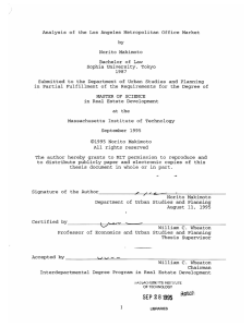 Analysis  of  the  Los Angeles  Metropolitan... Norito  Makimoto Bachelor  of  Law Sophia University, Tokyo