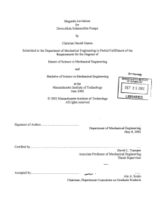 Magnetic  Levitation for Down-Hole  Submersible  Pumps