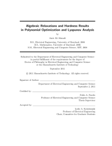 Algebraic Relaxations and Hardness Results in Polynomial Optimization and Lyapunov Analysis