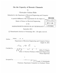 On  the  Capacity  of  Bosonic ... Christopher  Graham  Blake