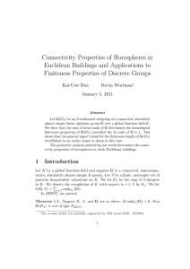 Connectivity Properties of Horospheres in Euclidean Buildings and Applications to