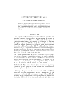ON UNIPOTENT FLOWS IN H(1, 1)