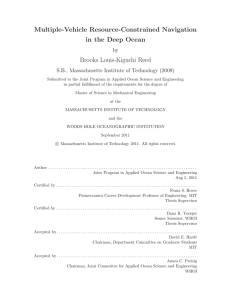 Multiple-Vehicle Resource-Constrained Navigation in the Deep Ocean Brooks Louis-Kiguchi Reed by