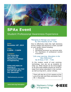 SPAx Event Student Professional Awareness Experience