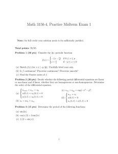 Math 3150-4, Practice Midterm Exam 1