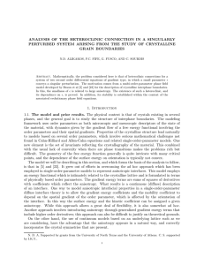 ANALYSIS OF THE HETEROCLINIC CONNECTION IN A SINGULARLY