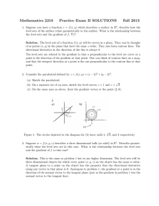 Mathematics 2210 Practice Exam II SOLUTIONS Fall 2013