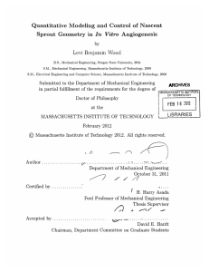 Quantitative  Modeling  and  Control  of ... In  Vitro Levi  Benjamin  Wood ARCHIVES