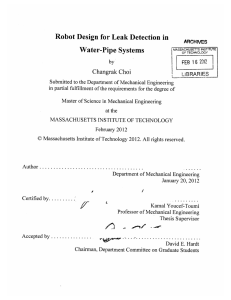 Robot Design  for Leak Detection  in Water-Pipe Systems FEB3