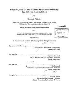 Physics-,  Social-,  and Capability-Based  Reasoning