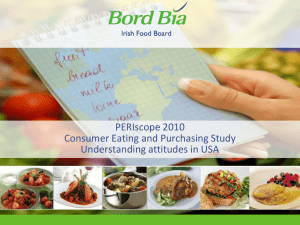 PERIscope 2010 Consumer Eating and Purchasing Study Understanding attitudes in USA