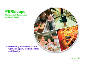 PERIscope Continental Consumers and their Food Understanding attitudes in France,