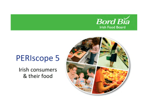 PERIscope 5 Irish consumers &amp; their food