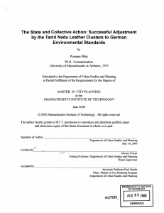 The  State  and  Collective Action: Successful Adjustment