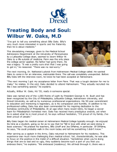 Treating Body and Soul: Wilbur W. Oaks, M.D
