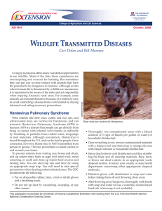 Wildlife Transmitted Diseases E    TENSION