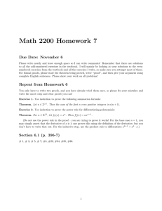 Math 2200 Homework 7 Due Date: November 6