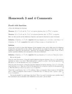 Homework 3 and 4 Comments Proofs with functions