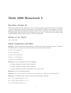 Math 2200 Homework 5 Due Date: October 16