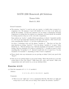 MATH 2200 Homework #6 Solutions Thomas Goller March 21, 2013