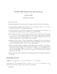 MATH 2200 Homework #4 Solutions Thomas Goller February 21, 2013
