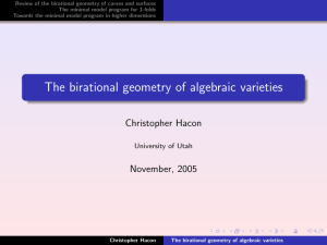 Review of the birational geometry of curves and surfaces