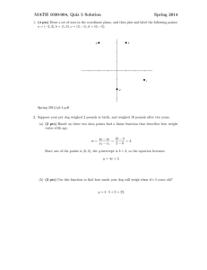 MATH 1030-004, Quiz 5 Solution Spring 2014