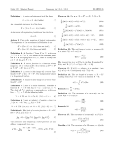 Math 1321 (Qinghai Zhang) Summary for §10.1 - §10.5 2013-FEB-05