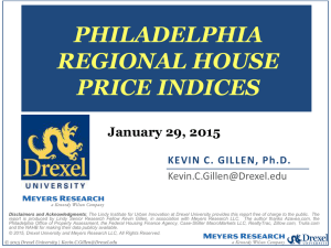 PHILADELPHIA REGIONAL HOUSE PRICE INDICES January 29, 2015