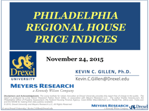 PHILADELPHIA REGIONAL HOUSE PRICE INDICES November 24, 2015