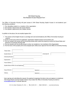 34th Street Housing Non-Resident Access Request Form
