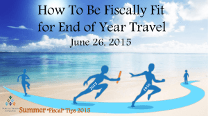 How To Be Fiscally Fit for End of Year Travel Summer